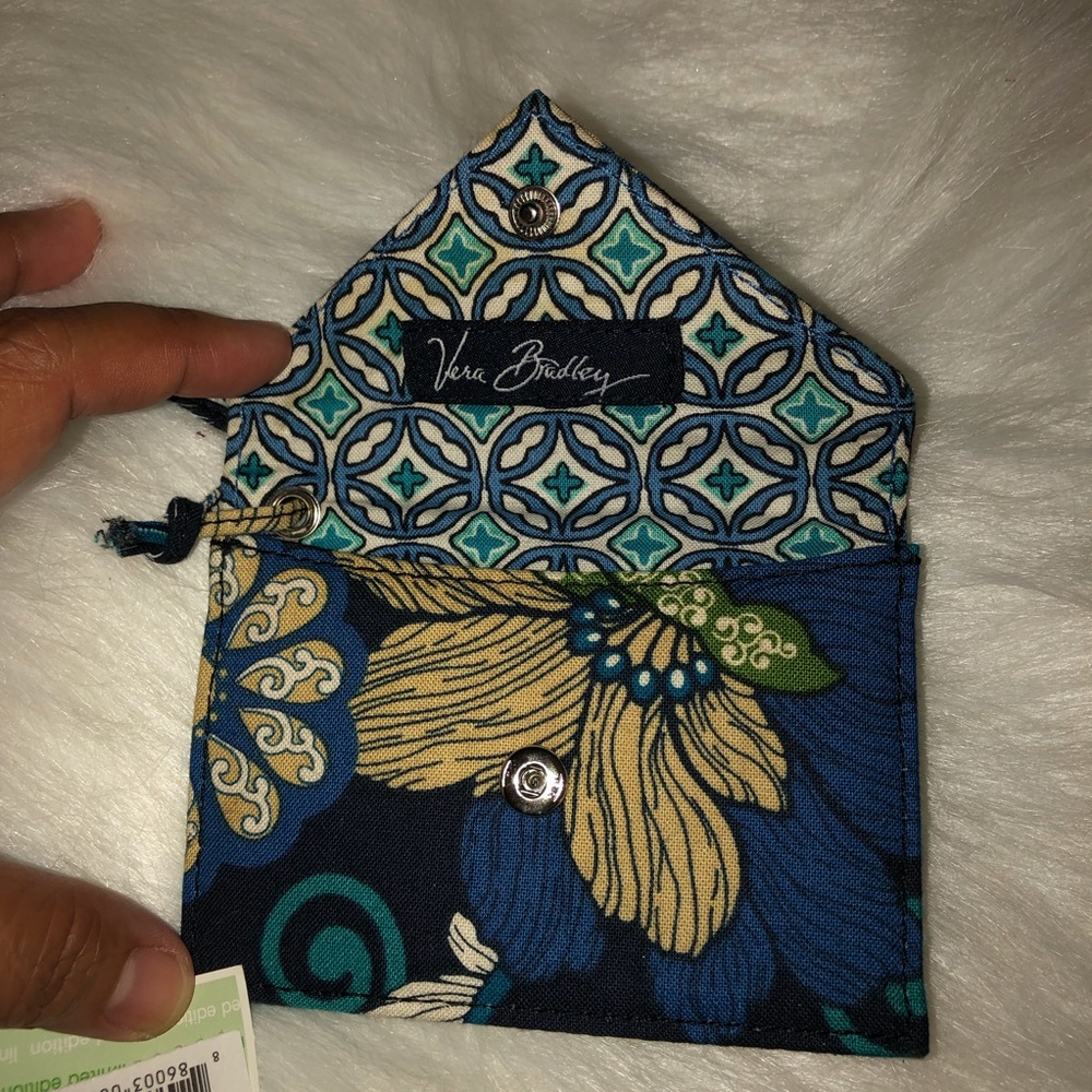 Vera Bradley Floral Blue Luggage Tag
